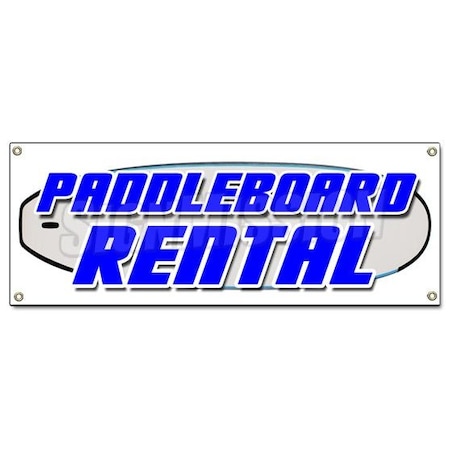 Signmission PADDLE BOARD RENTAL BANNER SIGN paddleboard stand up rent sales boats B-Paddle Board Rental